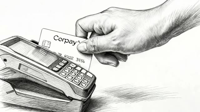 In Sync card payment: storyboard moments followed by matching finished-film shots